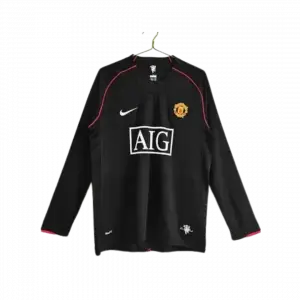 Camiseta Retro Manchester United visitante manga larga 2007/08