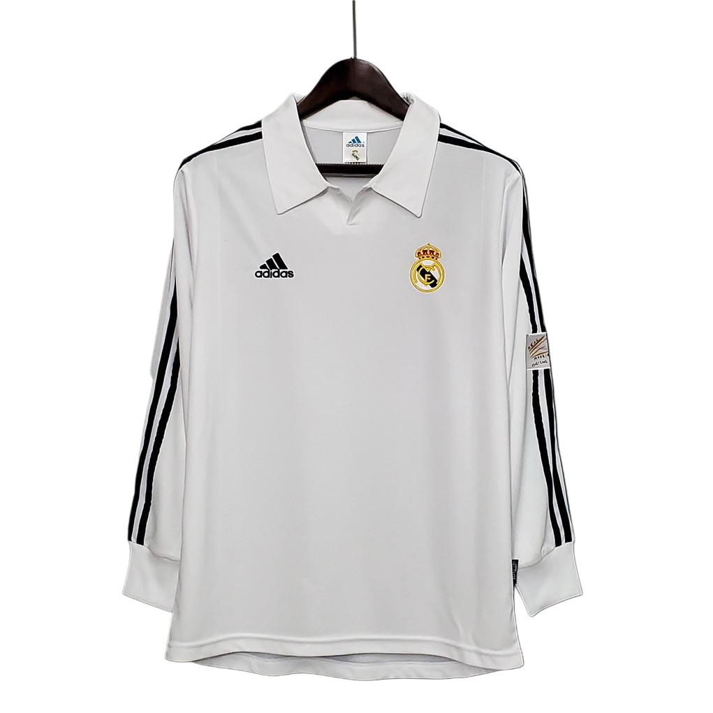 Camiseta Retro Real Madrid 2002 UCL Final Manga Larga - Imagen 4