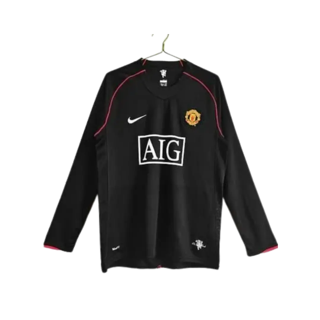 Camiseta Retro Manchester United visitante manga larga 2007/08