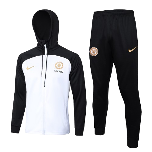 Chándal con Capucha Chelsea Football Club | White Black Chándal con Capucha Chelsea Football Club | White Black