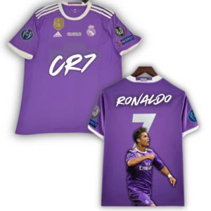 Camiseta Retro Real Madrid x Cristiano Ronaldo – “CR7 Purple Edition”