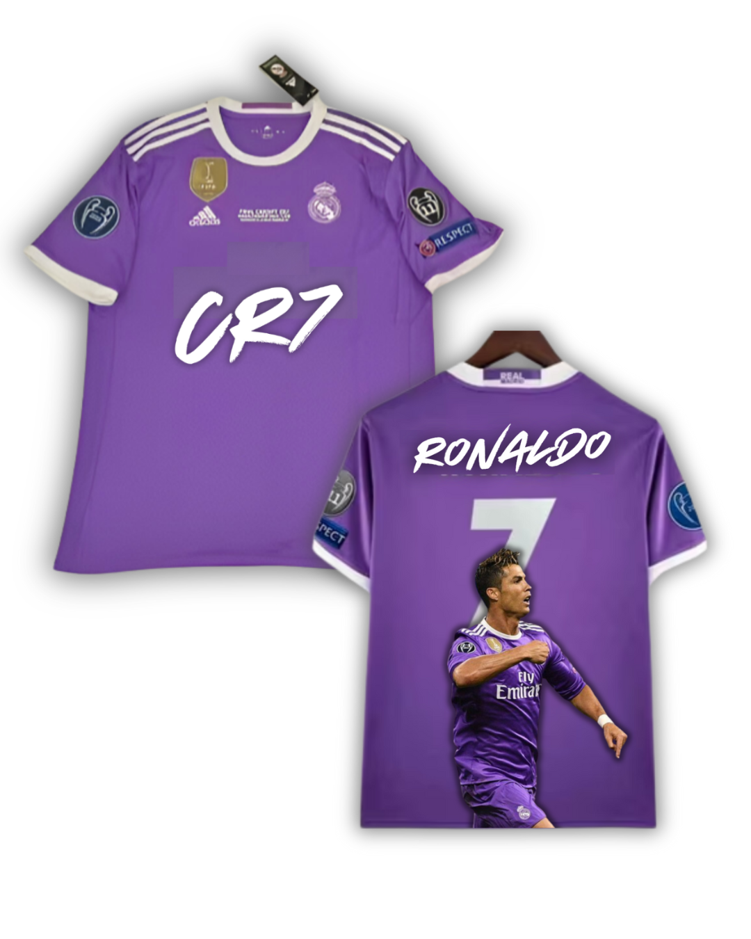 Camiseta Retro Real Madrid x Cristiano Ronaldo – “CR7 Purple Edition” Camiseta Retro Real Madrid x Cristiano Ronaldo – “CR7 Purple Edition”