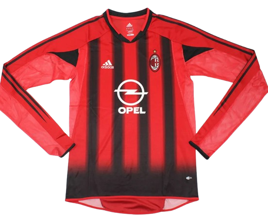Camiseta Retro AC Milán 2004/05 Manga Larga Camiseta Retro AC Milán 2004/05 Manga Larga