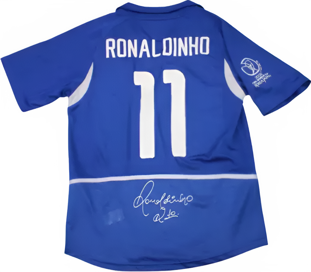 Camiseta Retro Selección Brasil 2006 | Firma Ronaldihno 10 Camiseta Retro Selección Brasil 2006 | Firma Ronaldihno 10