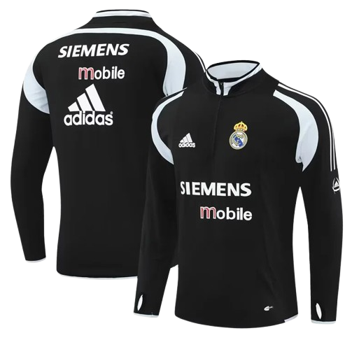 Chaqueta Retro Real Madrid | Siemens Negra Chaqueta Retro Real Madrid | Siemens Negra