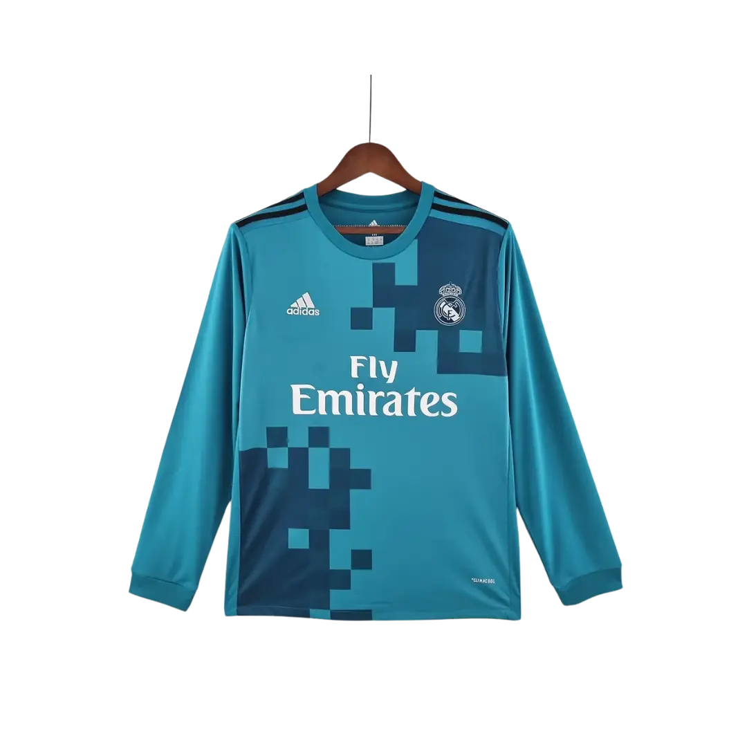 Camiseta Retro Real Madrid 2017/18 Manga Larga Camiseta Retro Real Madrid 2017/18 Manga Larga