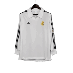 Camiseta Retro Real Madrid 2002 UCL Final Manga Larga