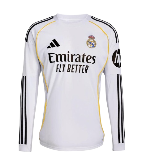 Camiseta Real Madrid Club de Fútbol Manga Larga 2025/26 Camiseta Real Madrid Club de Fútbol Manga Larga 2025/26