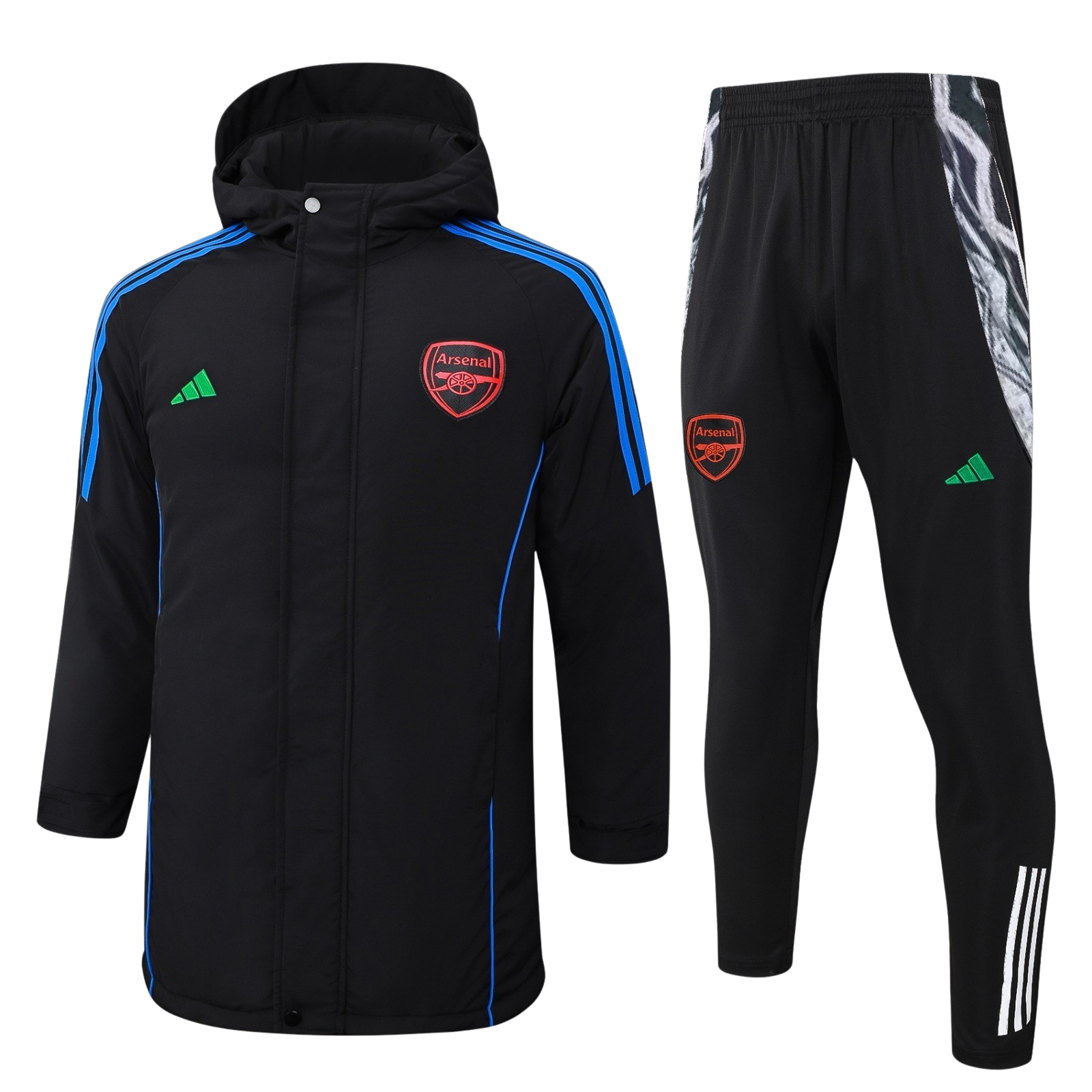 Chándal con Chaquetón Arsenal | Full Black Chándal con Chaquetón Arsenal | Full Black
