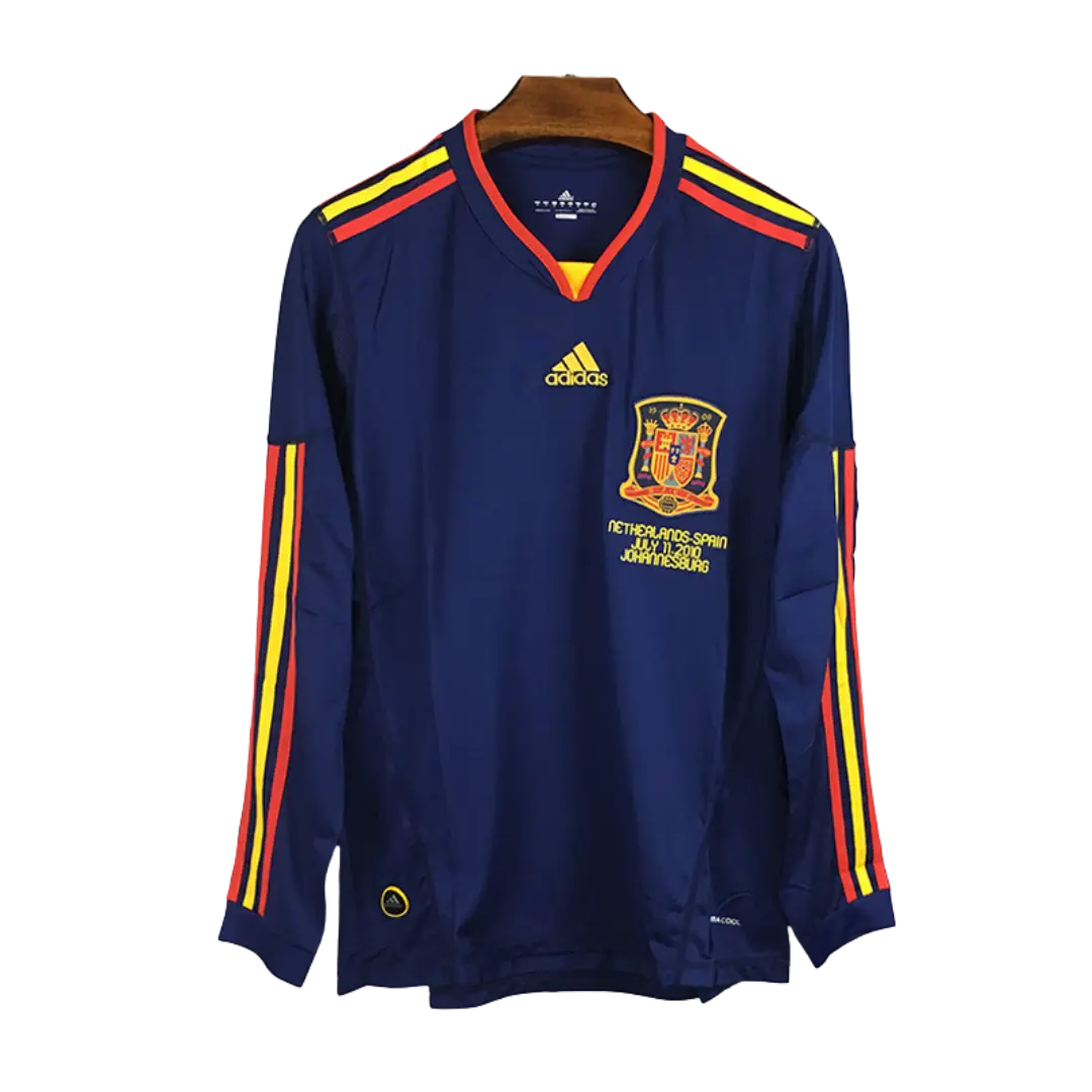 Camiseta Retro Selección España Sudáfrica 2010 Manga Larga | Visitante Camiseta Retro Selección España Sudáfrica 2010 Manga Larga | Visitante
