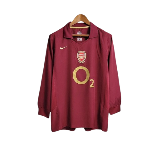 Camiseta Retro Arsenal Football Club 2005/06 Manga Larga Camiseta Retro Arsenal Football Club 2005/06 Manga Larga