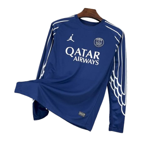 Camiseta Paris Saint-Germain x Jordan 2021/22 (Manga Larga) Camiseta Paris Saint-Germain x Jordan 2021/22 (Manga Larga)