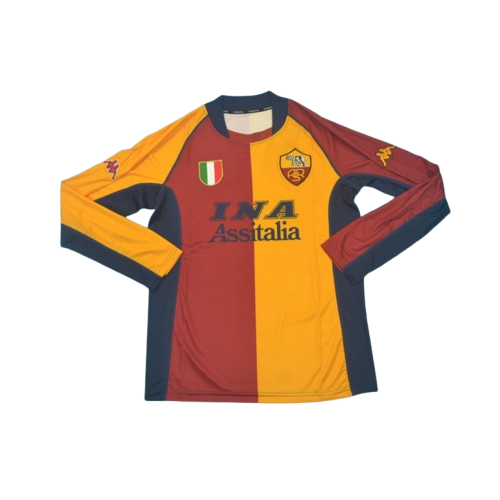 Camiseta Retro AS Roma 2001/02 Manga Larga Camiseta Retro AS Roma 2001/02 Manga Larga